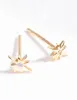 Gold Plated Sterling Silver Cubic Zirconia Starburst Earrings sold by lovisa