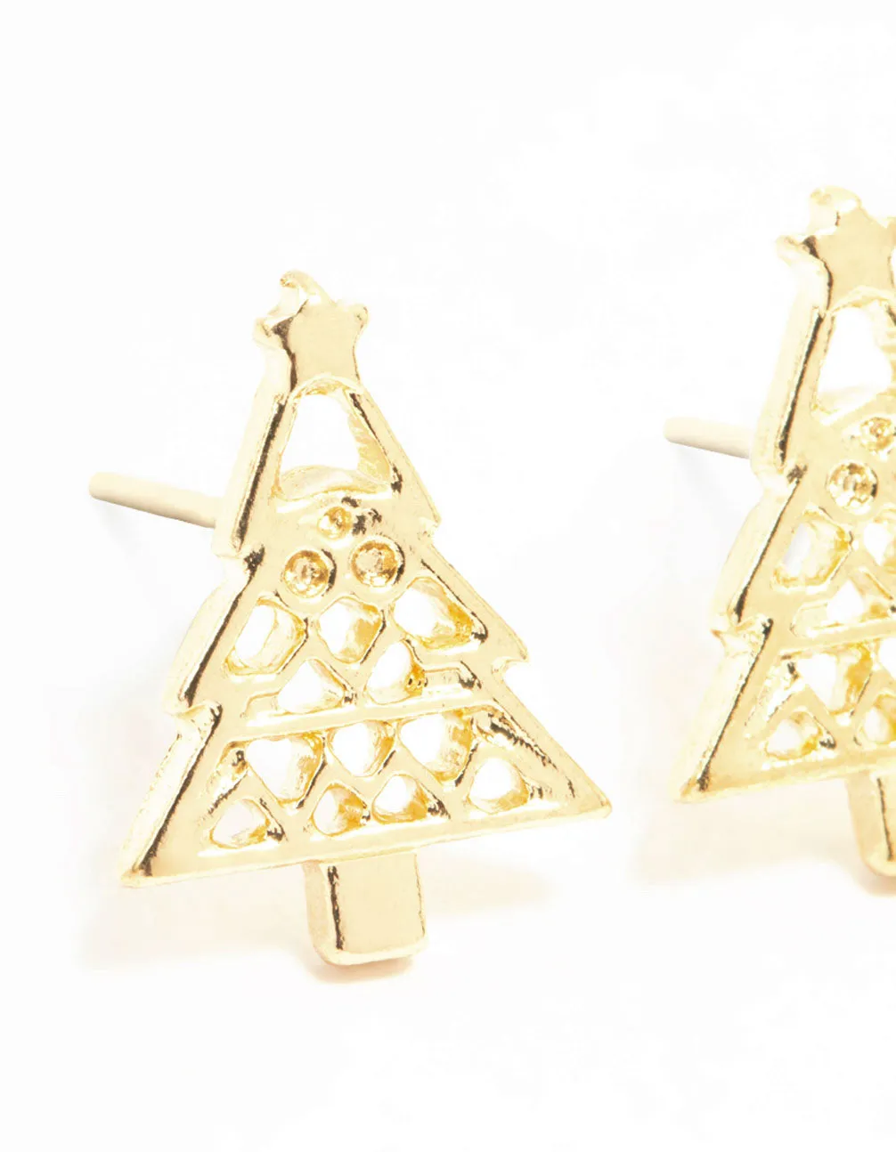 Gold Cutout Tree Stud Earrings sold by lovisa product image thumbnail 2