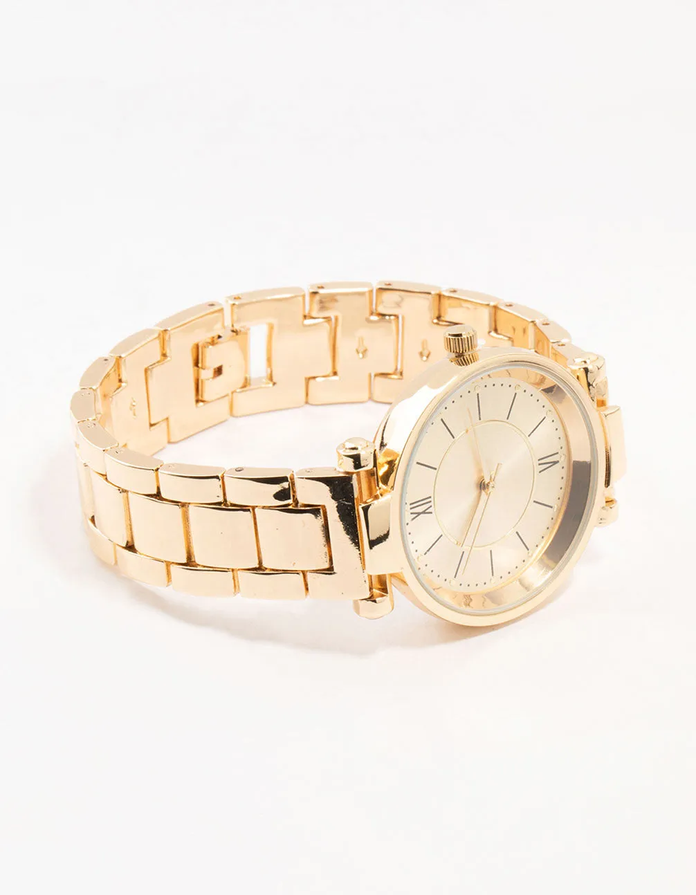 Gold Round Roman Numeral Watch sold by lovisa product image thumbnail 3