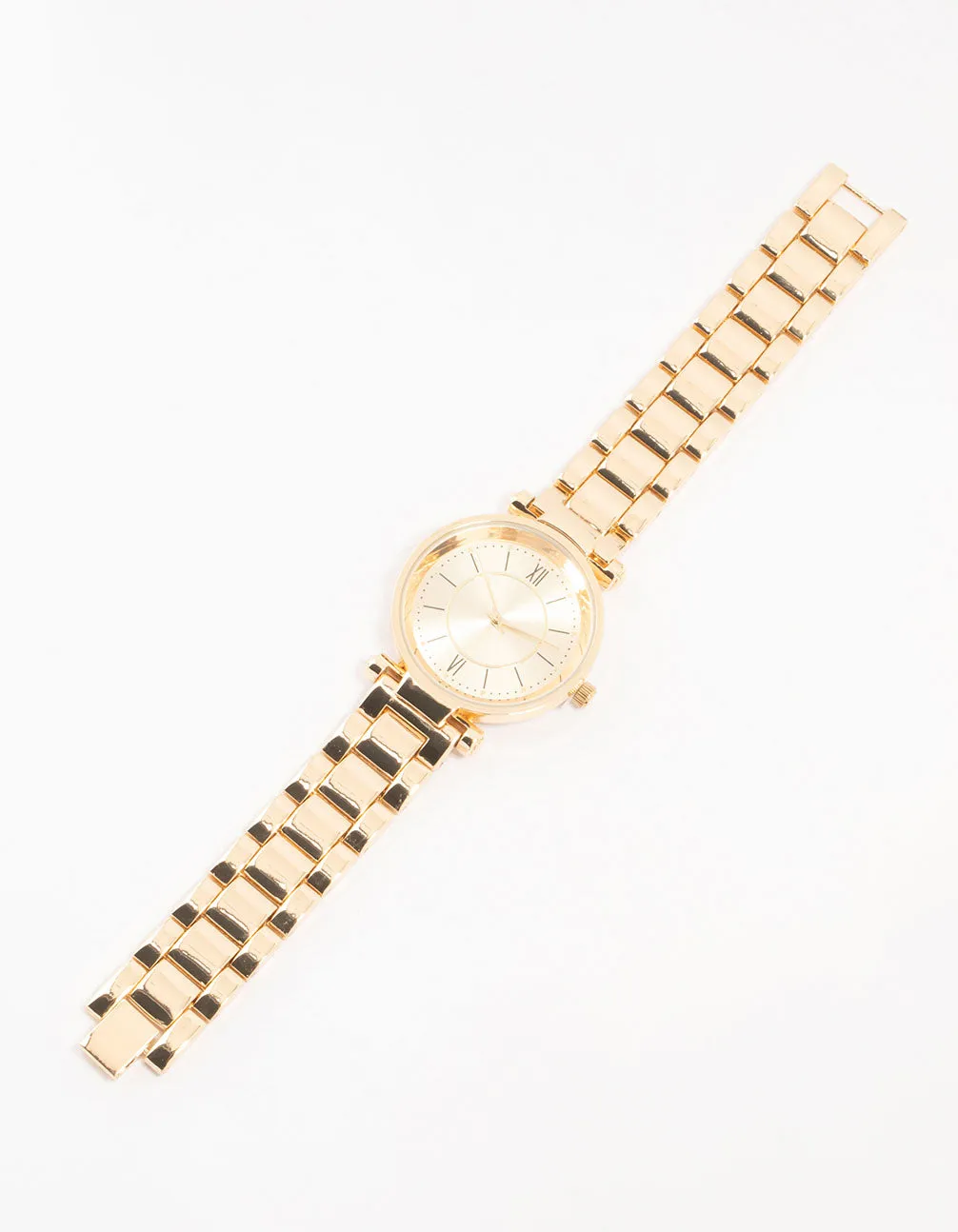Gold Round Roman Numeral Watch sold by lovisa product image thumbnail 2