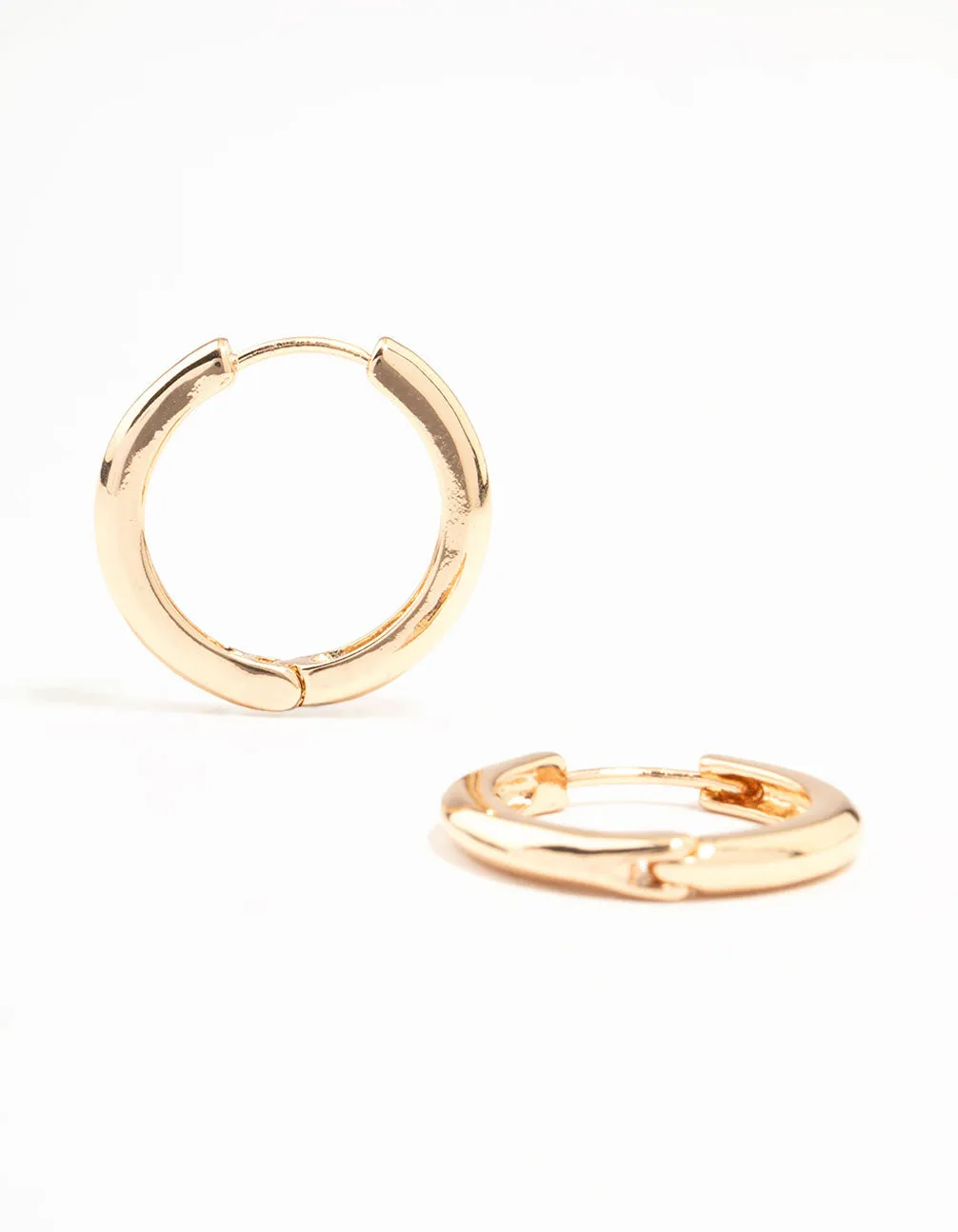 Gold Clean Clicker Earrings sold by lovisa