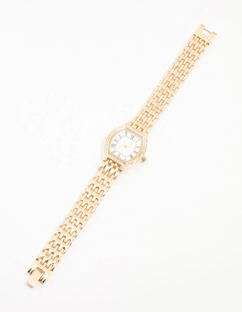 Gold Roman Numeral Diamante Small Watch sold by lovisa product image thumbnail 2