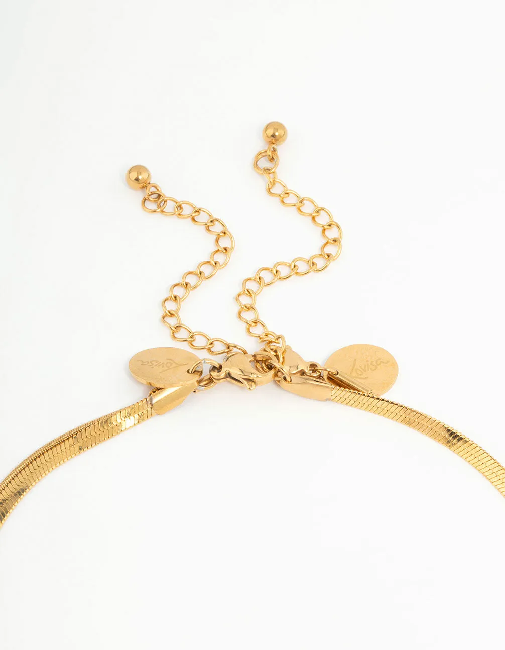 Waterproof Gold Plated Stainless Steel Layered Ball & Snake Chain Necklace sold by lovisa product image thumbnail 3