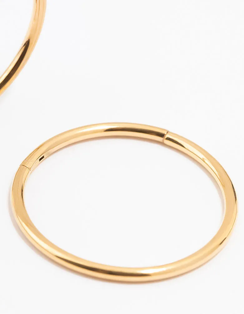 Gold Plated Surgical Steel Sleeper Earrings 14MM sold by lovisa product image thumbnail 3