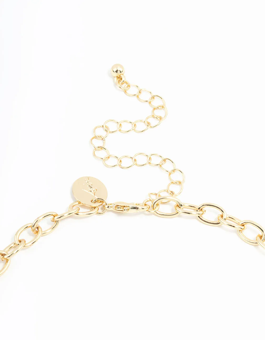 Gold Plated Bow & Star Charm Necklace sold by lovisa product image thumbnail 5