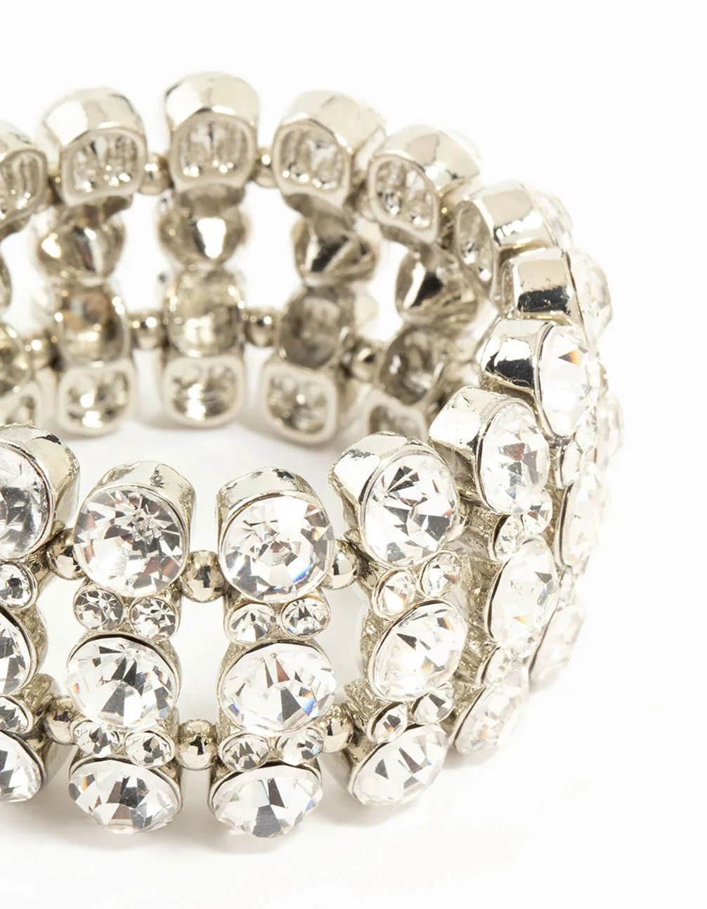 Silver Layered Diamante Bracelet sold by lovisa product image thumbnail 2