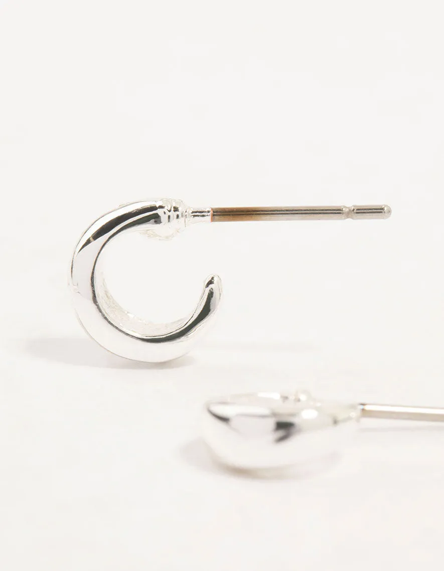 Silver Mixed Hoop Earrings 3-Pack sold by lovisa product image thumbnail 2
