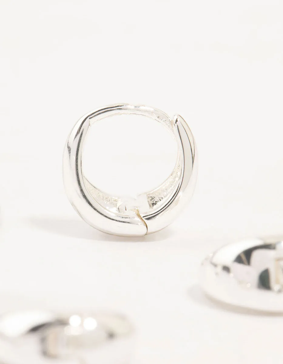 Silver Mixed Hoop Earrings 3-Pack sold by lovisa product image thumbnail 3