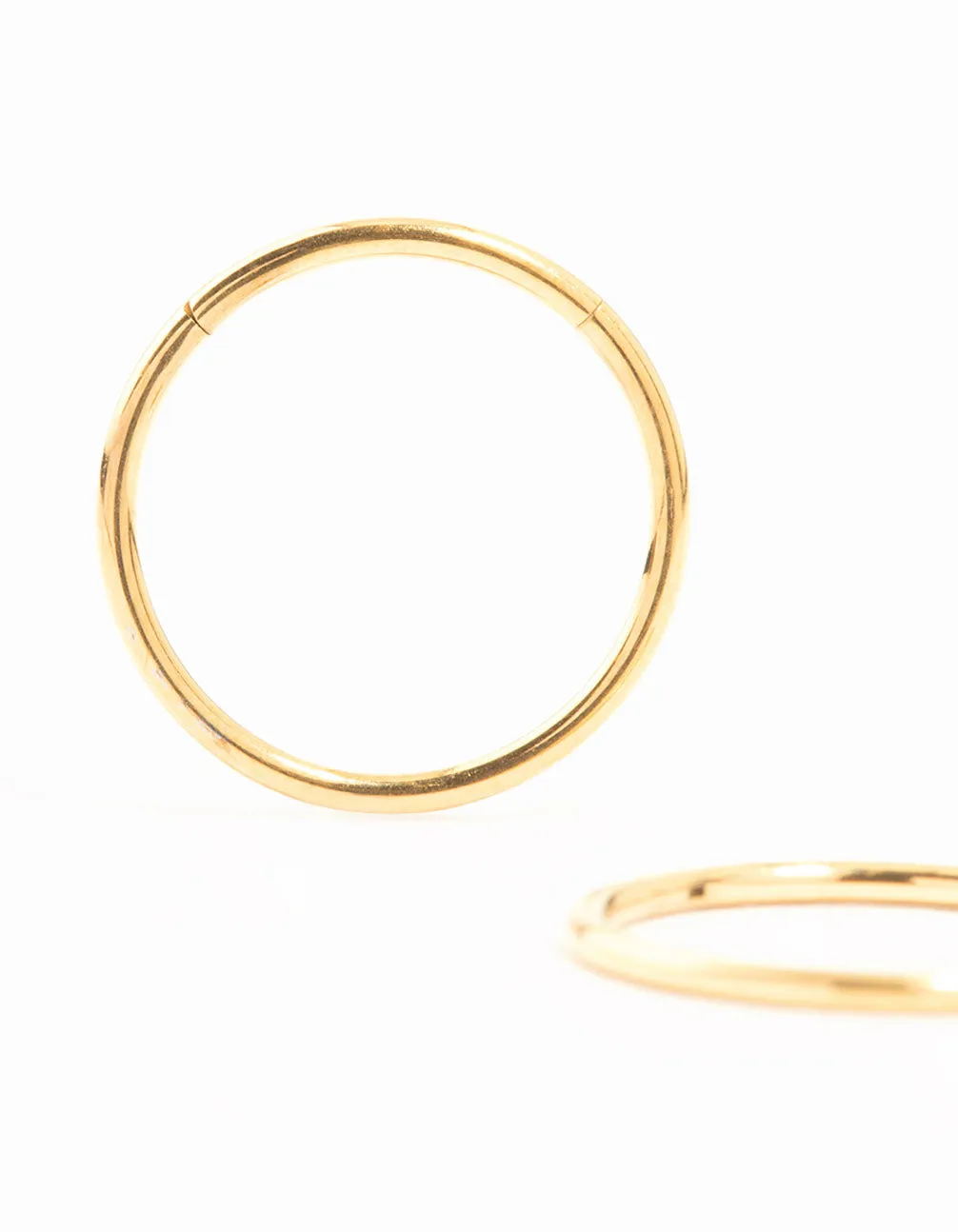 Gold Plated Titanium Sleeper Earrings 12 mm sold by lovisa product image thumbnail 2