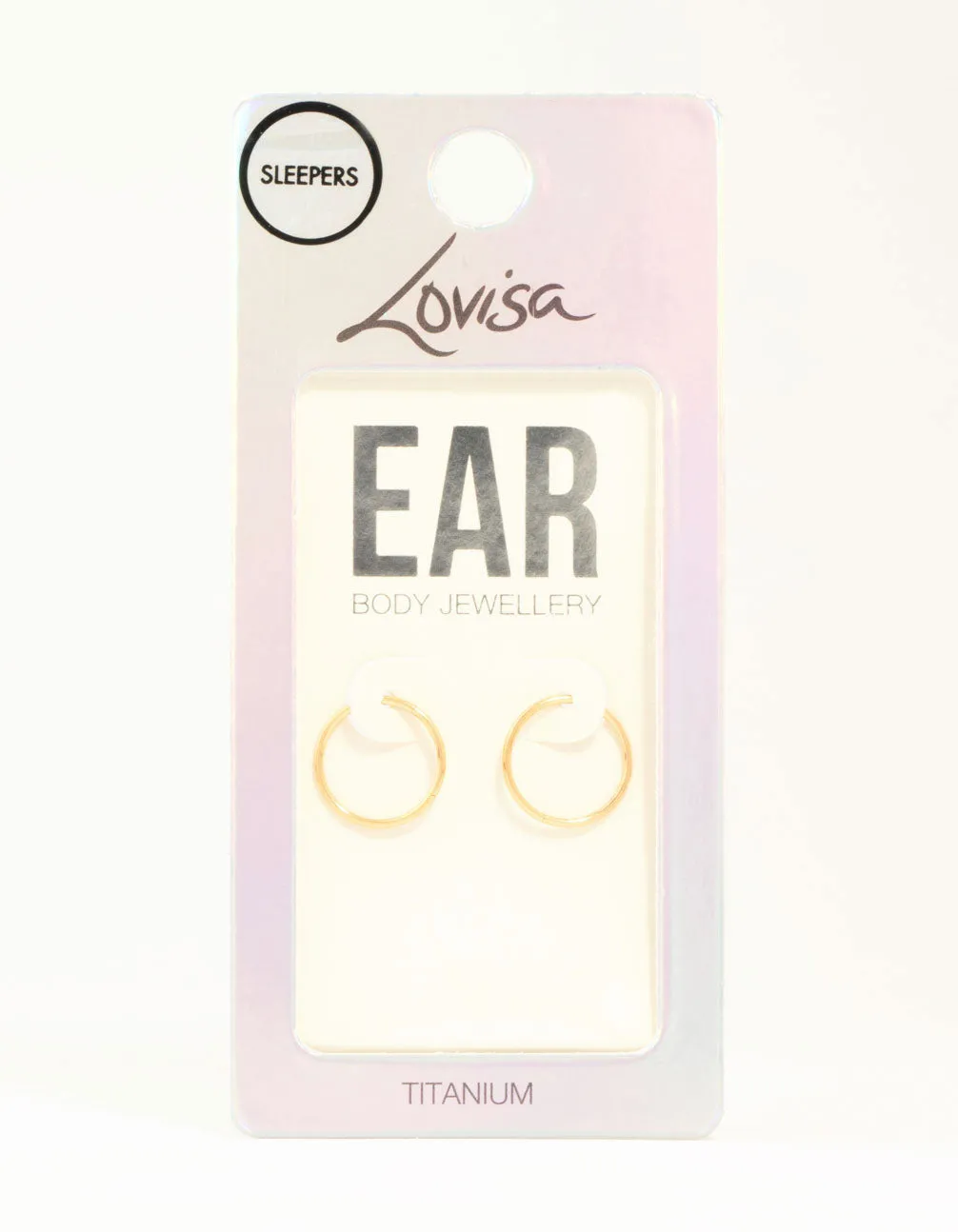 Gold Plated Titanium Sleeper Earrings 12 mm sold by lovisa product image thumbnail 3