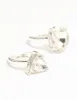 Silver & Mixed Shape Diamante Rings 3-Pack sold by lovisa