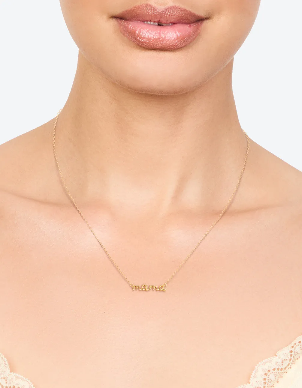 Gold Plated Sterling Silver Mama Necklace sold by lovisa product image thumbnail 2