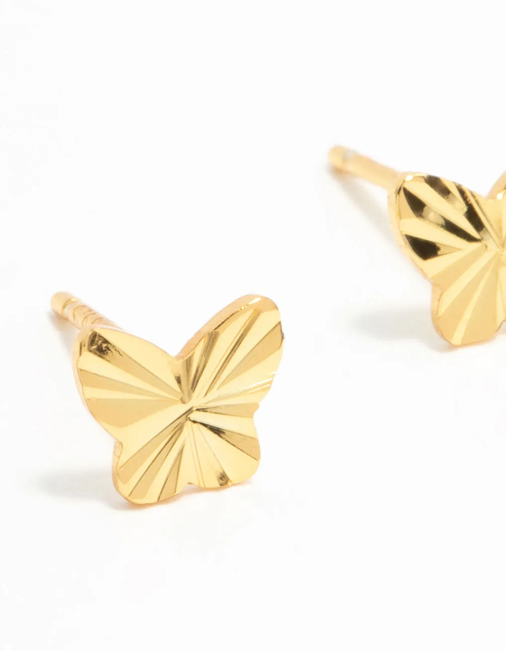 Gold Plated Sterling Silver Butterfly Stud Earrings sold by lovisa product image thumbnail 4