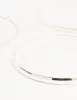 Silver Twisted Bangles 4-Pack sold by lovisa