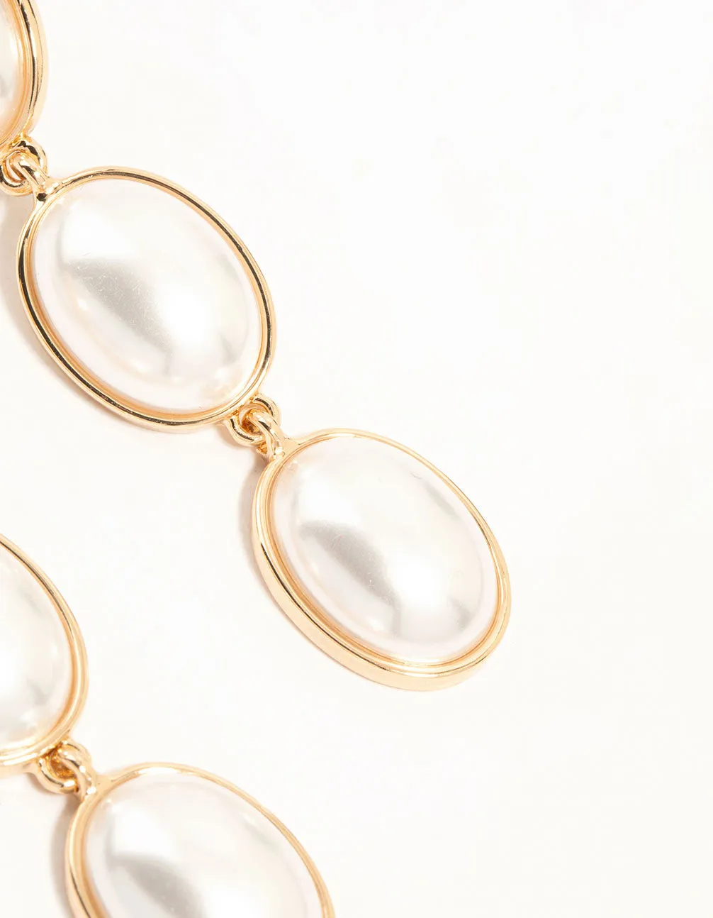 Gold Pearl Drop Earrings sold by lovisa product image thumbnail 5
