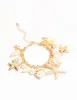 Gold Starfish & Shell Charm Bracelet sold by lovisa