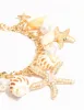 Gold Starfish & Shell Charm Bracelet sold by lovisa