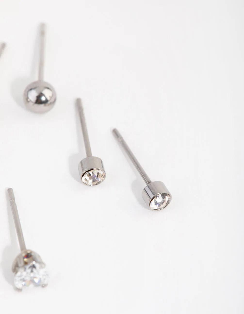 Surgical Steel Love Stud Earrings 3-Pack sold by lovisa product image thumbnail 2
