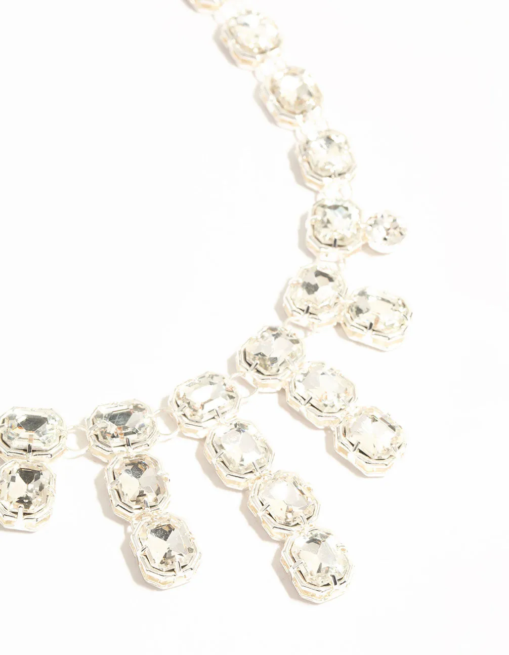 Silver Diamante Pendant Necklace sold by lovisa