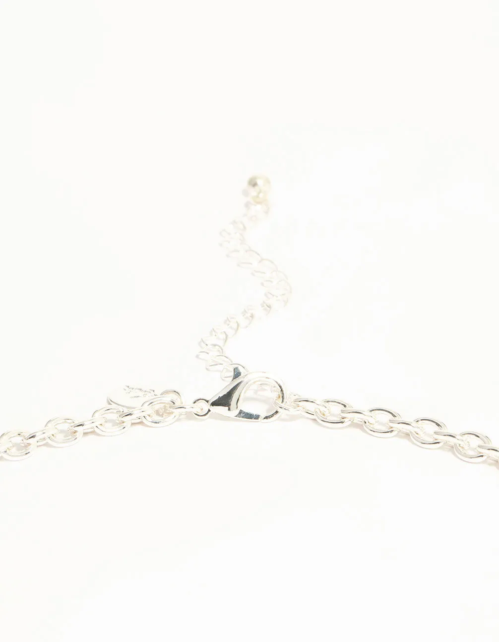 Silver Diamante Pendant Necklace sold by lovisa product image thumbnail 5