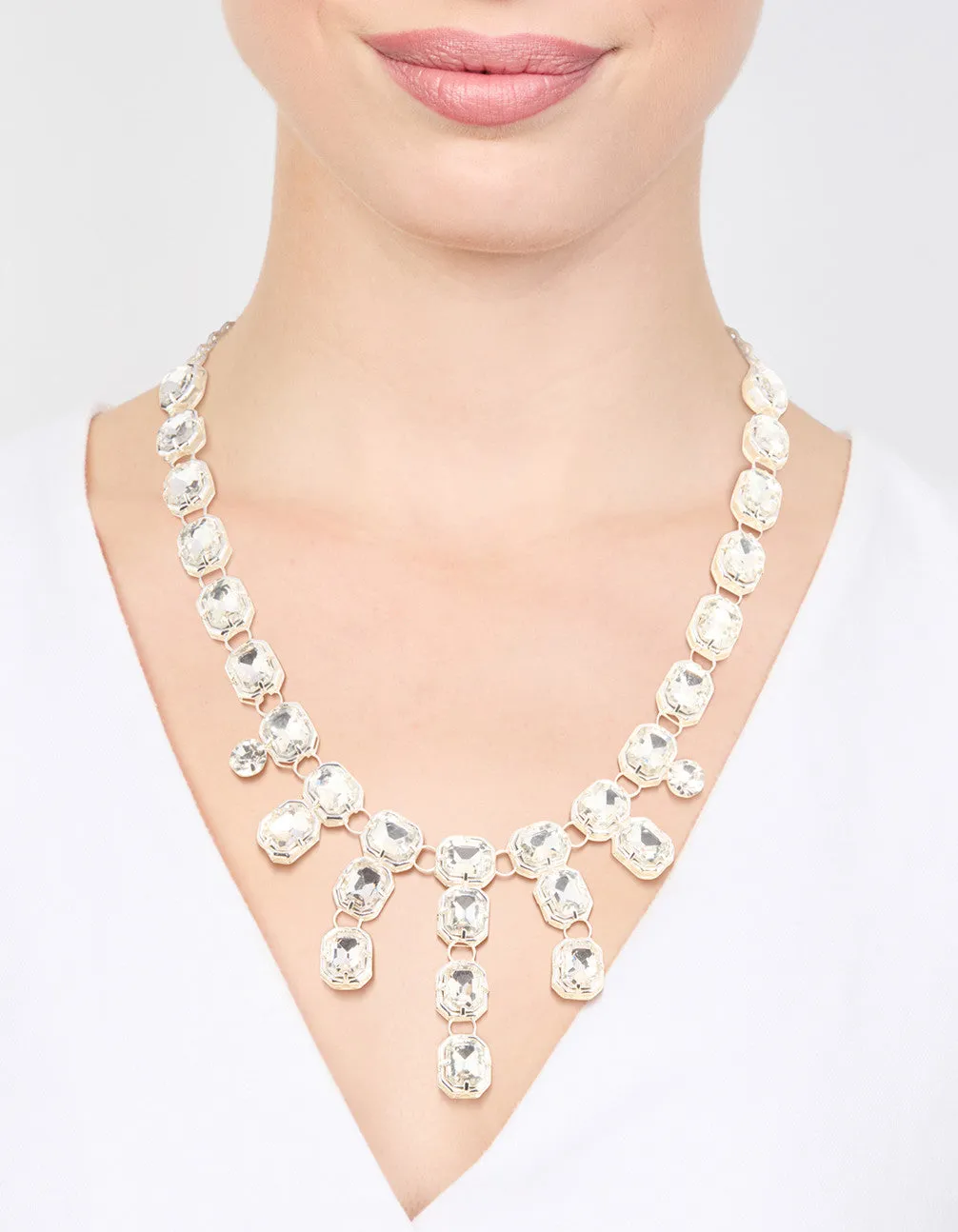 Silver Diamante Pendant Necklace sold by lovisa product image thumbnail 2