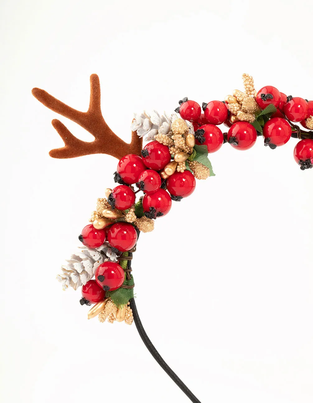 Reindeer & Wreath Fabric Headband sold by lovisa product image thumbnail 2