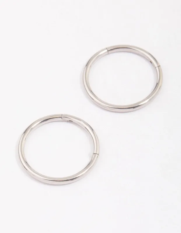 Surgical Steel Sleeper Hoop Earrings 12mm sold by lovisa