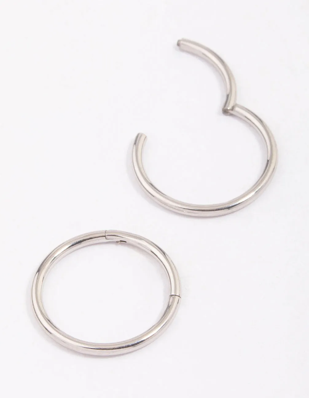 Surgical Steel Sleeper Hoop Earrings 12mm sold by lovisa product image thumbnail 2