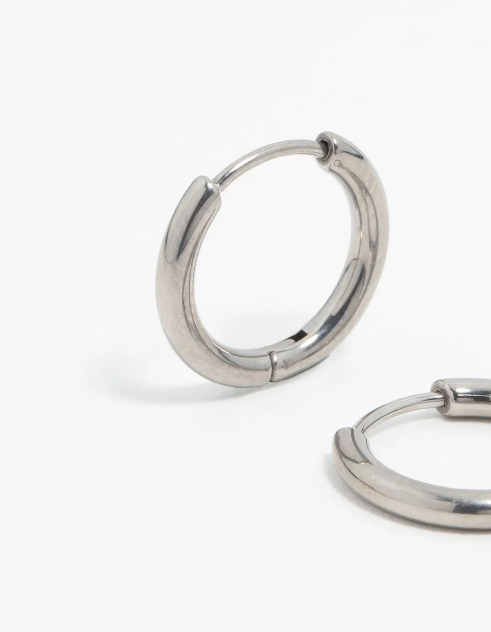Titanium Small Classic Hoop Earrings sold by lovisa product image thumbnail 2