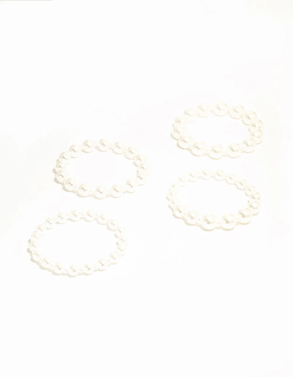 Pearl Bracelets 4-Pack sold by lovisa