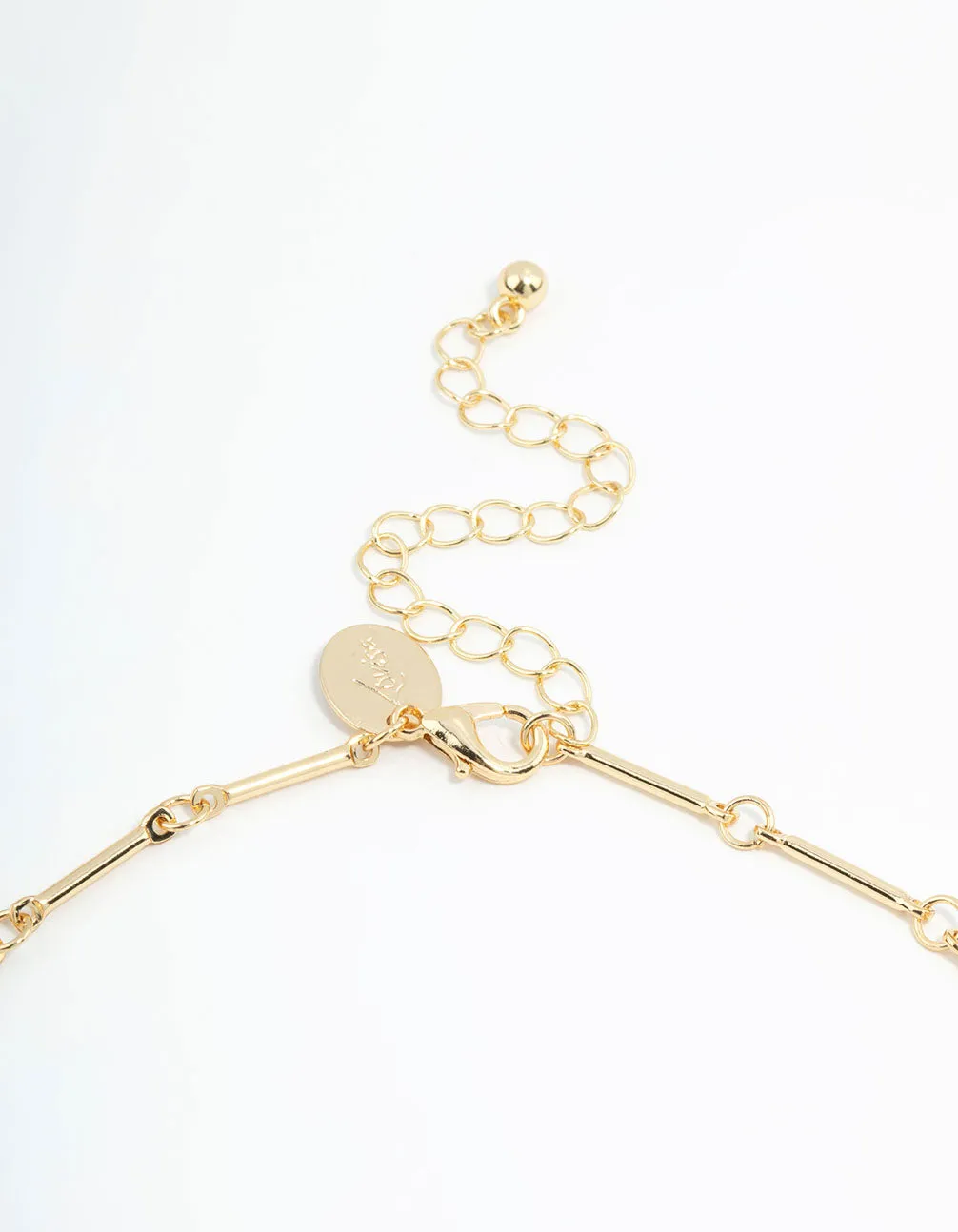 Gold Plated Heart & Bow Charm Necklace sold by lovisa product image thumbnail 3