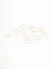 Gold Thin & Simple Rings 12-Pack sold by lovisa