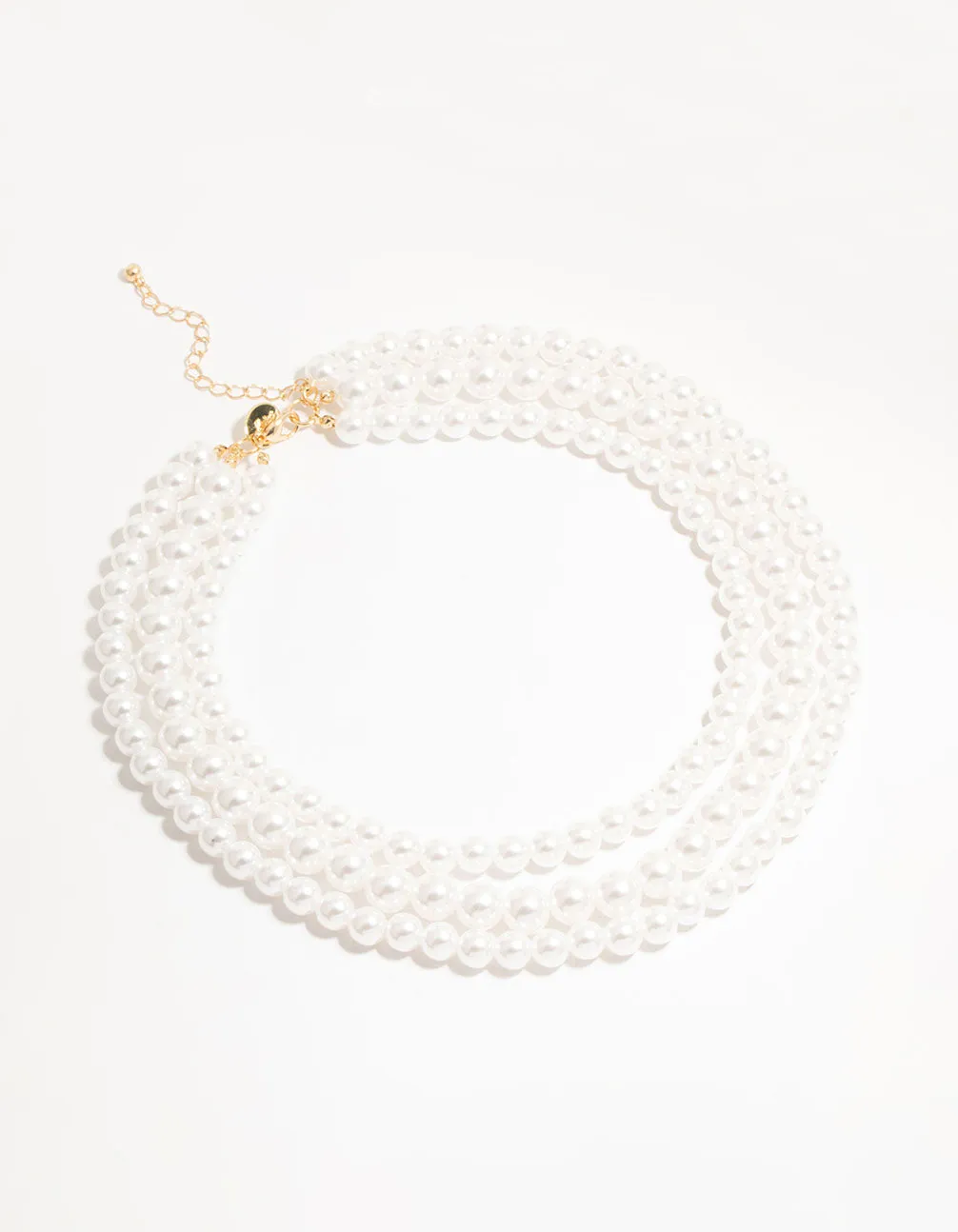 Pearl Short Gold Necklace sold by lovisa product image thumbnail 2