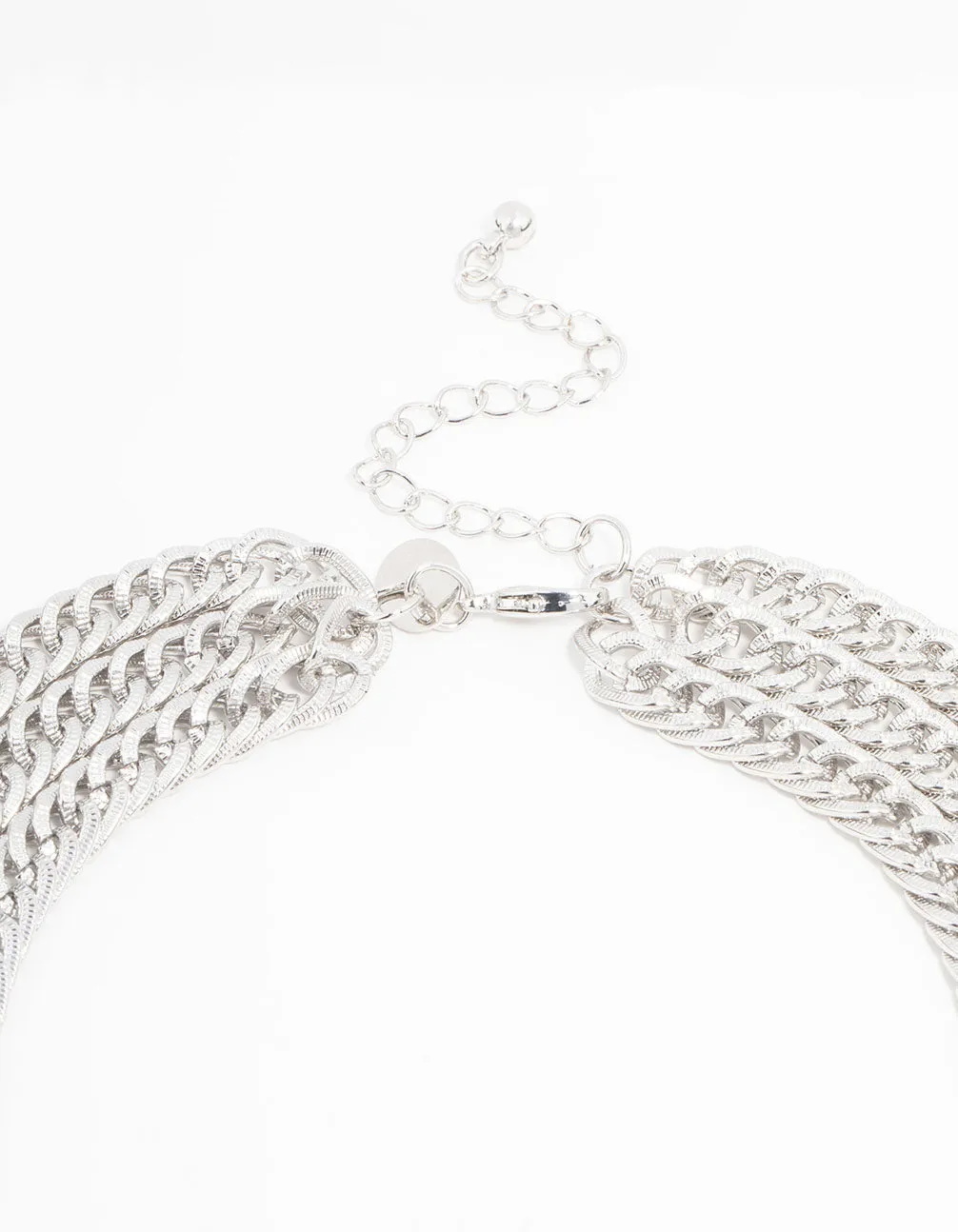 Silver Curb Chain Layered Necklace sold by lovisa product image thumbnail 3