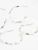 Silver Twisted Hoop Earrings 3-Pack sold by lovisa