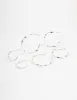 Silver Twisted Hoop Earrings 3-Pack sold by lovisa