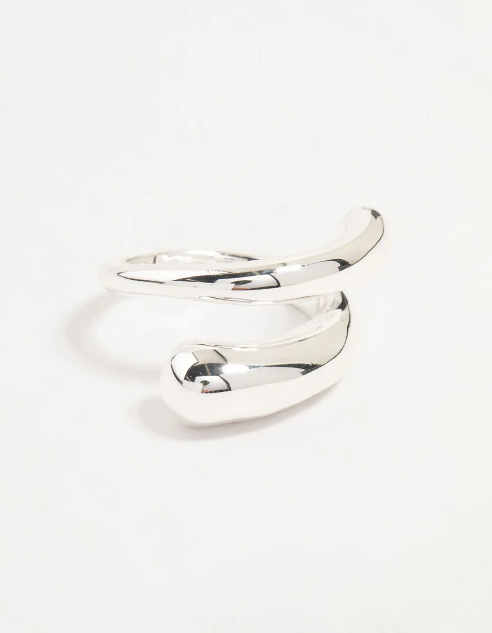 Silver Plated Slim Wrapped Ring sold by lovisa