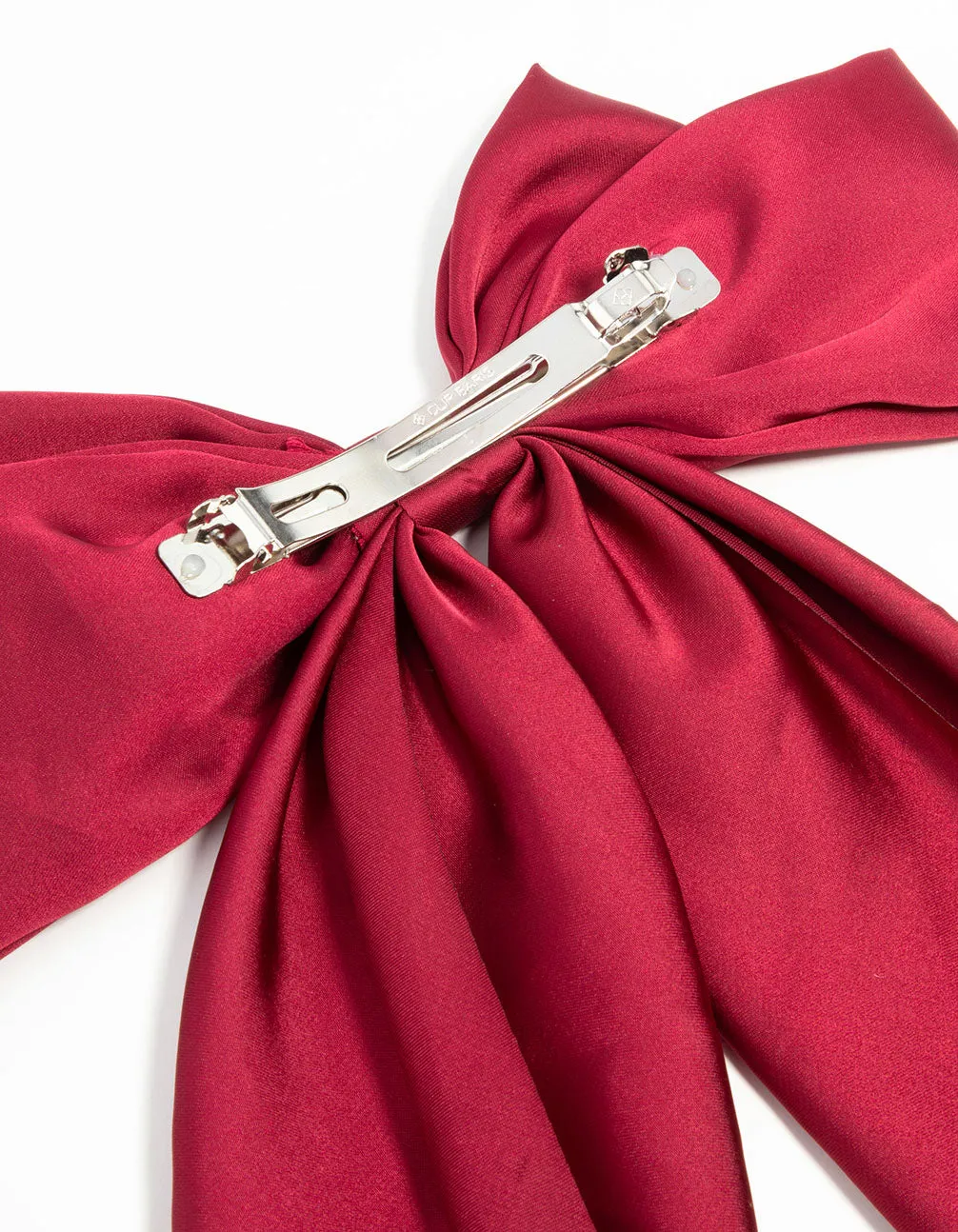 Red Satin Fabric Bow Drop Clip sold by lovisa product image thumbnail 3
