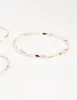 Rose Gold Twisted Bangles 5-Pack sold by lovisa