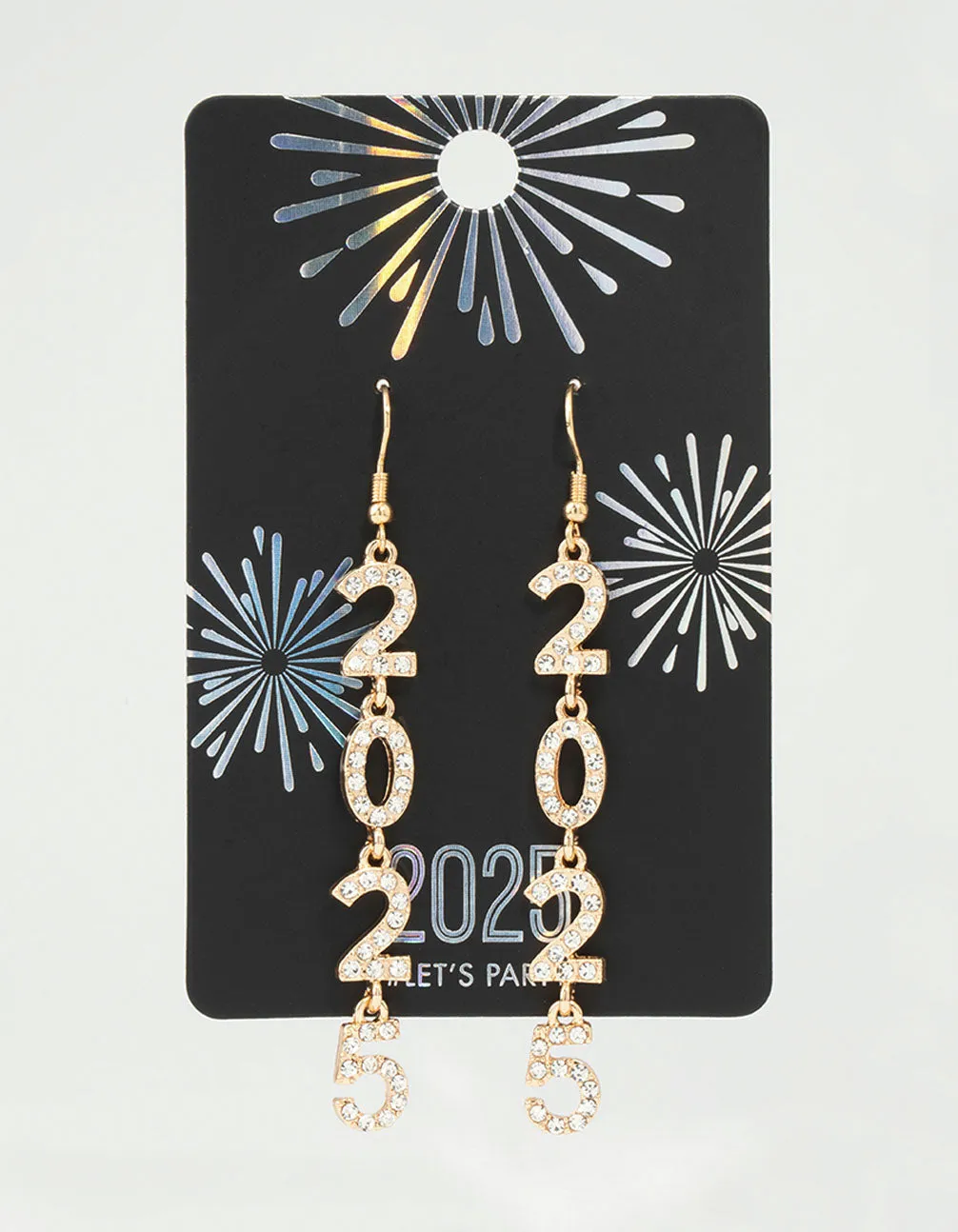 Gold 2025 Diamante Long Drop Earrings sold by lovisa product image thumbnail 3