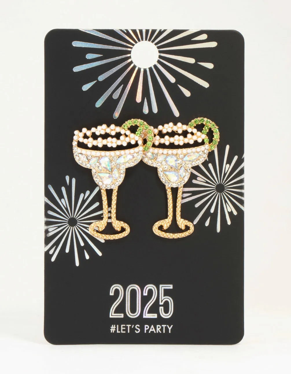 Gold Margarita Cocktail Drop Earrings sold by lovisa product image thumbnail 3