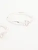 Silver Plated Dainty Cubic Zirconia Stacking Rings 2-Pack sold by lovisa