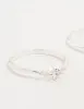 Silver Plated Dainty Cubic Zirconia Stacking Rings 2-Pack sold by lovisa