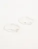 Silver Plated Dainty Cubic Zirconia Stacking Rings 2-Pack sold by lovisa
