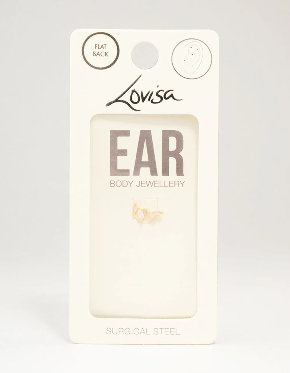 Gold Plated Surgical Steel Marquise Crawler Flat Back sold by lovisa product image thumbnail 3