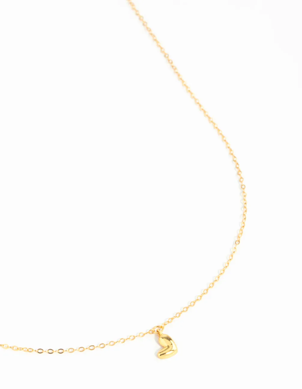 Gold Plated Sterling Silver Mini Heart Necklace sold by lovisa
