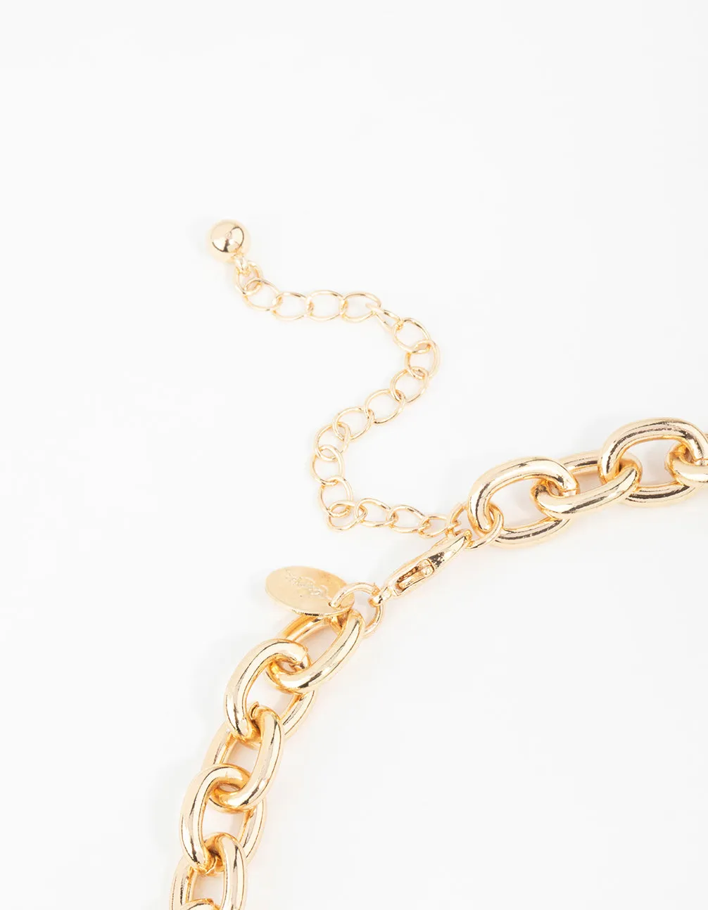 Gold Chain Stone Necklace sold by lovisa product image thumbnail 5