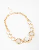 Gold Chain Stone Necklace sold by lovisa