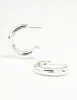 Silver Clean Round Hoop Earrings sold by lovisa