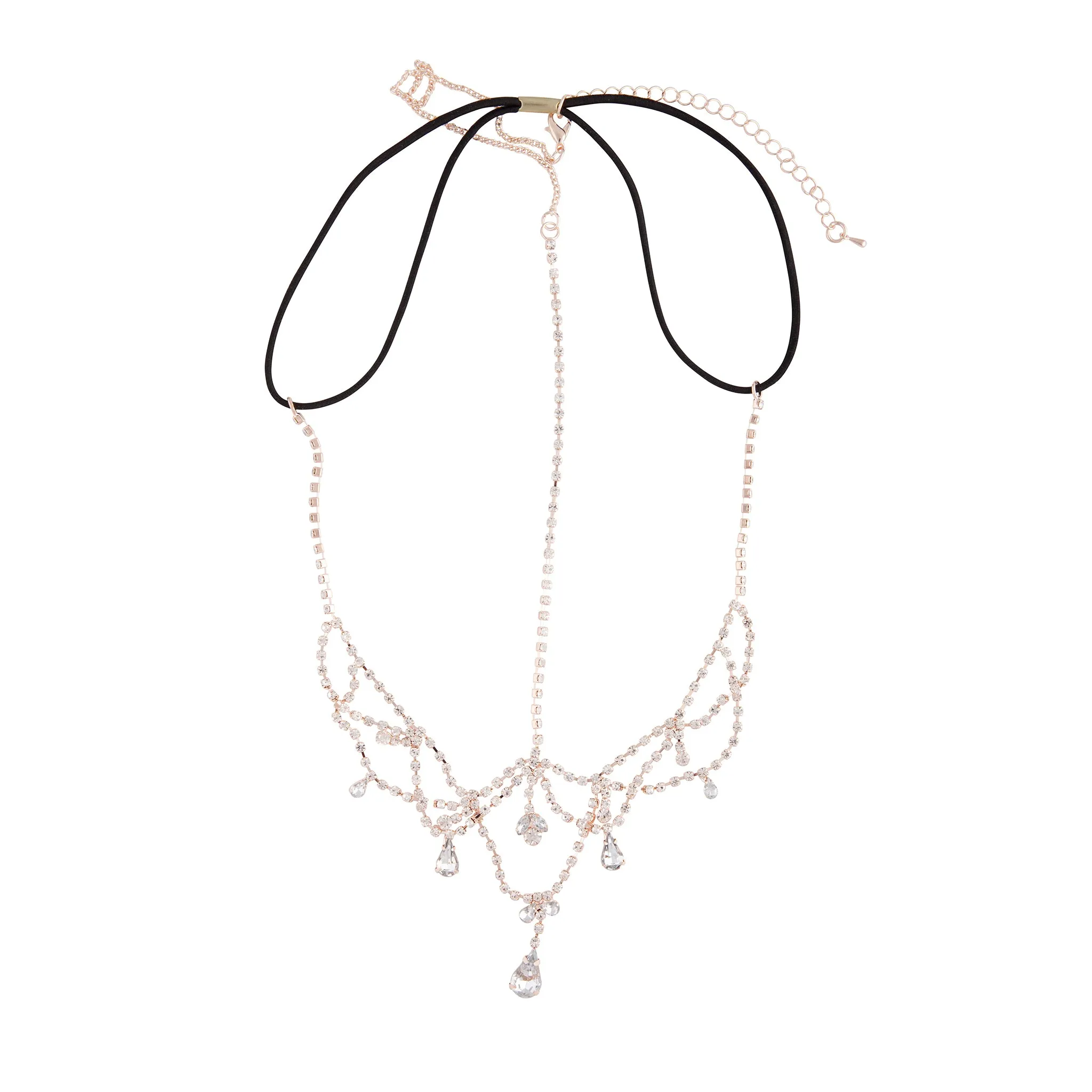 Rose Gold Crystal Jewel Drop Headchain sold by lovisa product image thumbnail 2